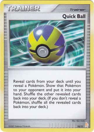 Quick Ball (10/11) [Diamond & Pearl: Trainer Kit - Lucario] | Fandemonia Ltd