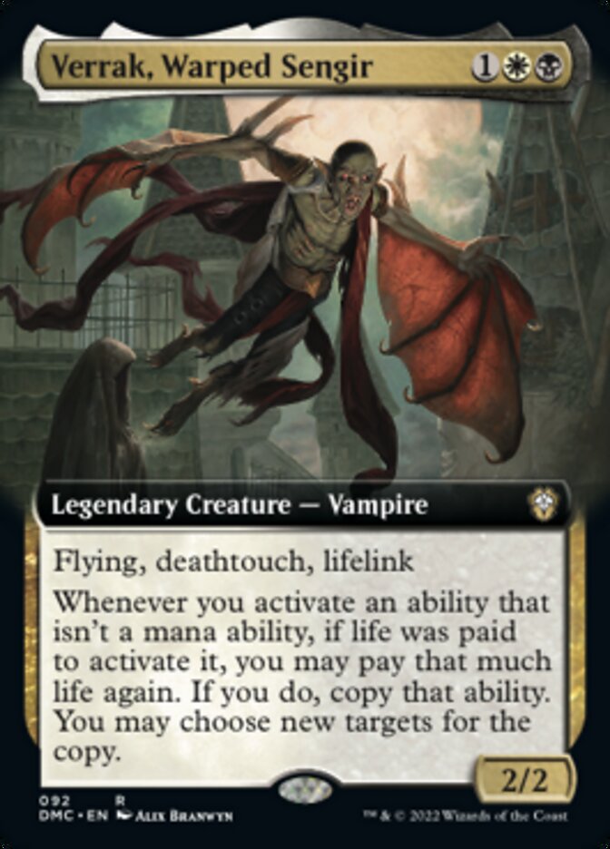 Verrak, Warped Sengir (Extended Art) [Dominaria United Commander] | Fandemonia Ltd