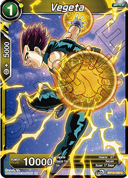 Vegeta (BT14-102) (BT14-102) [Cross Spirits] | Fandemonia Ltd