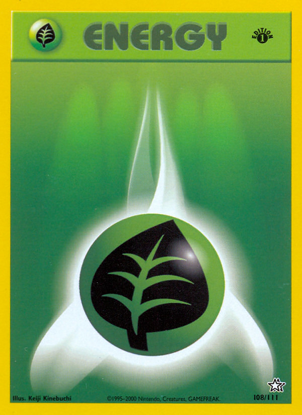 Grass Energy (108/111) [Neo Genesis 1st Edition] | Fandemonia Ltd
