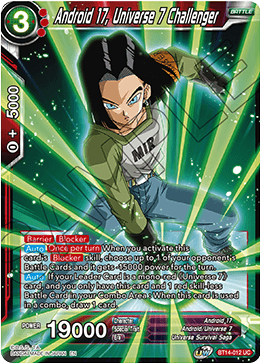 Android 17, Universe 7 Challenger (BT14-012) [Cross Spirits] | Fandemonia Ltd