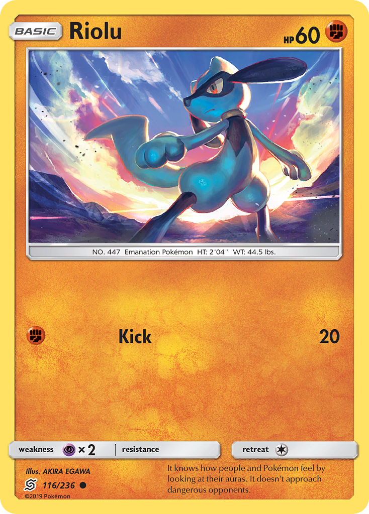 Riolu (116/236) [Sun & Moon: Unified Minds] | Fandemonia Ltd