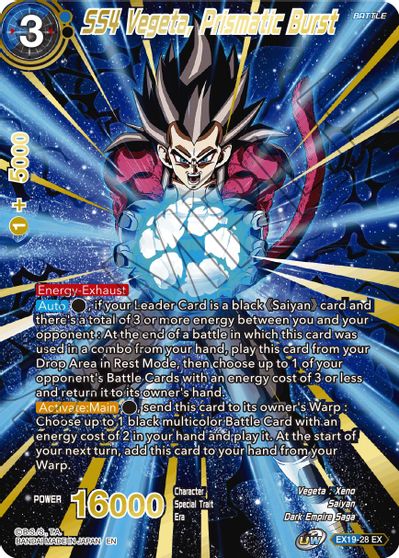 SS4 Vegeta, Prismatic Burst [EX19-28] | Fandemonia Ltd