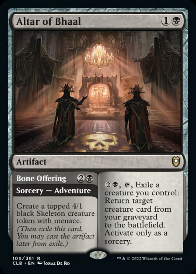 Altar of Bhaal // Bone Offering [Commander Legends: Battle for Baldur's Gate] | Fandemonia Ltd