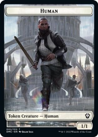 Human // Snake Double-sided Token [Dominaria United Commander Tokens] | Fandemonia Ltd