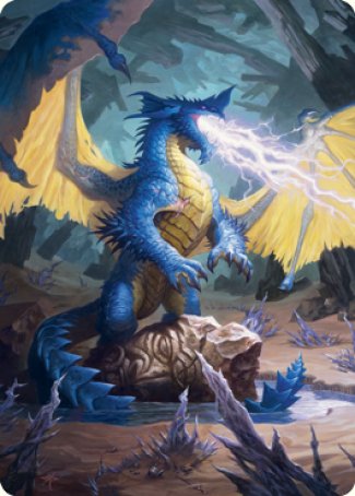 Blue Dragon Art Card [Dungeons & Dragons: Adventures in the Forgotten Realms Art Series] | Fandemonia Ltd