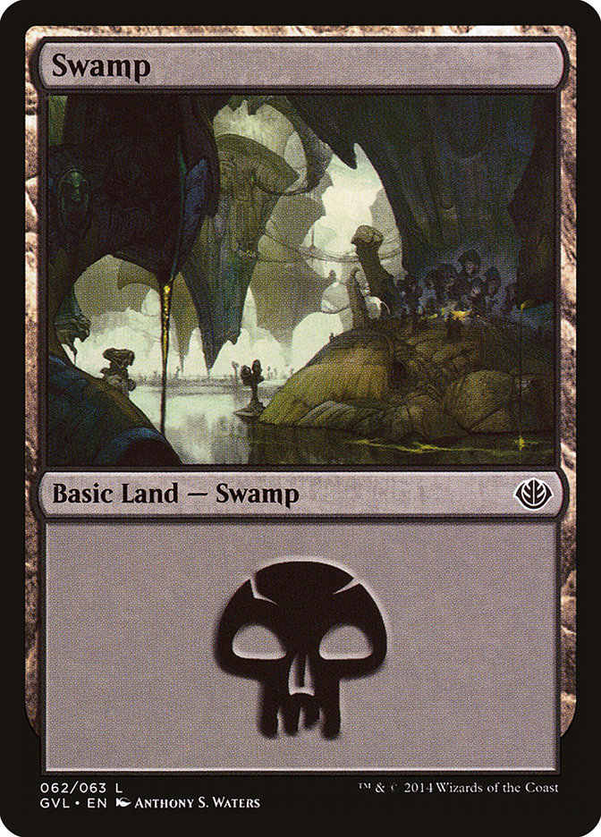 Swamp (62) (Garruk vs. Liliana) [Duel Decks Anthology] | Fandemonia Ltd