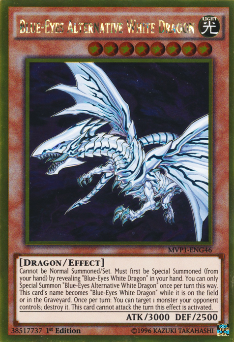 Blue-Eyes Alternative White Dragon [MVP1-ENG46] Gold Rare | Fandemonia Ltd