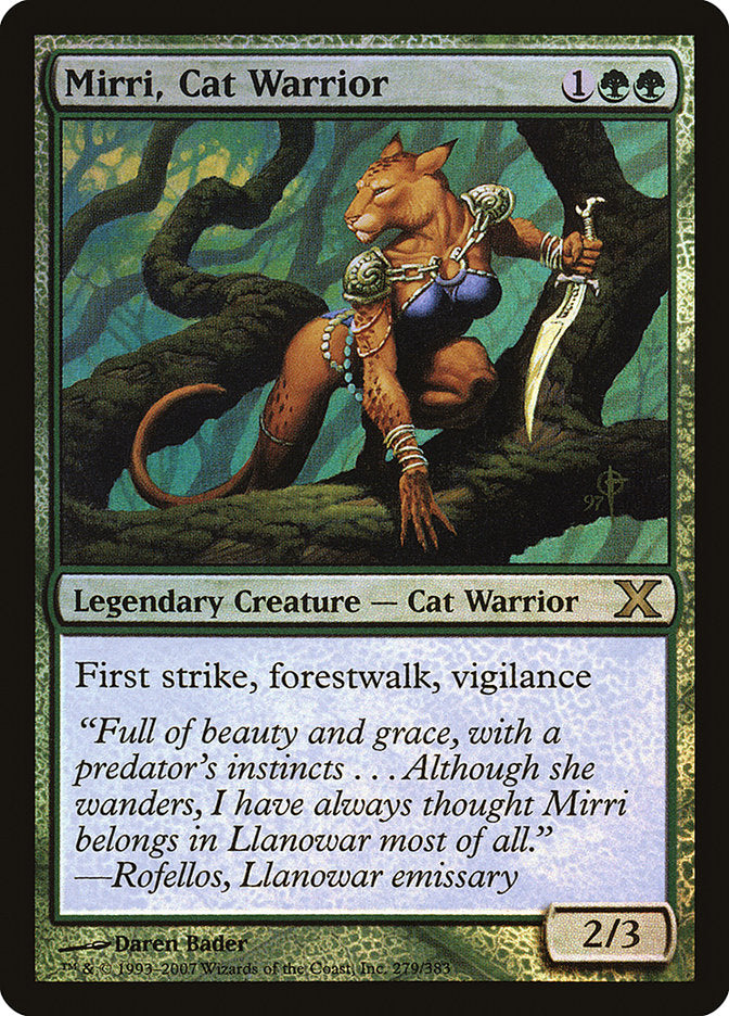 Mirri, Cat Warrior (Premium Foil) [Tenth Edition] | Fandemonia Ltd