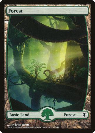 Forest (246) - Full Art [Zendikar] | Fandemonia Ltd