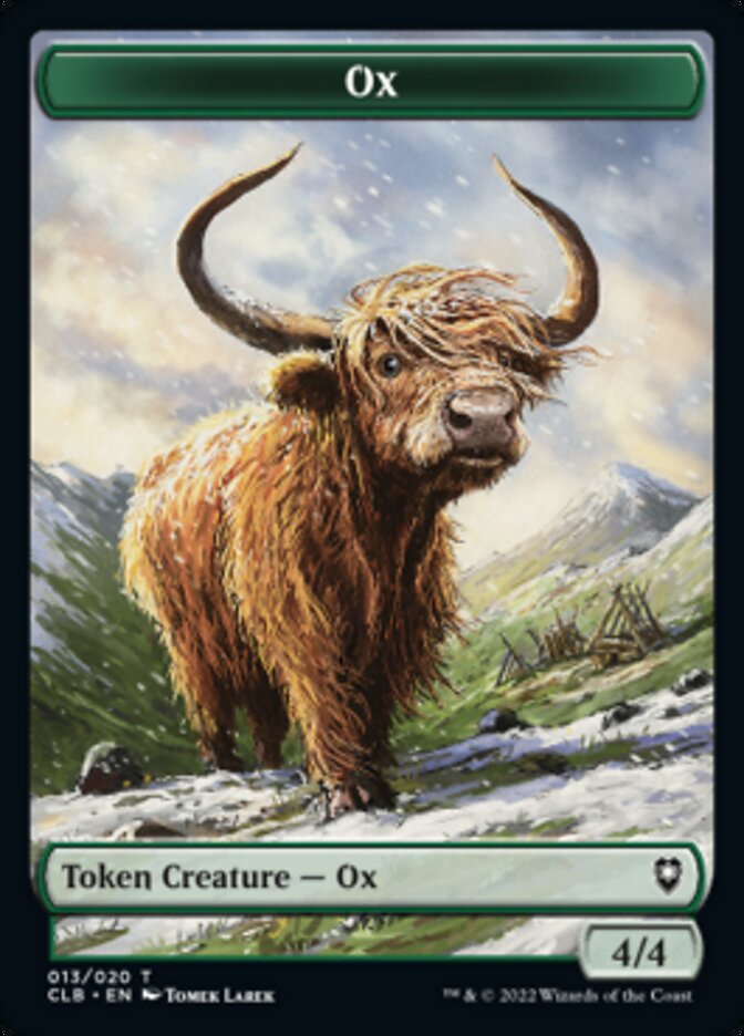 Ox Token [Commander Legends: Battle for Baldur's Gate Tokens] | Fandemonia Ltd