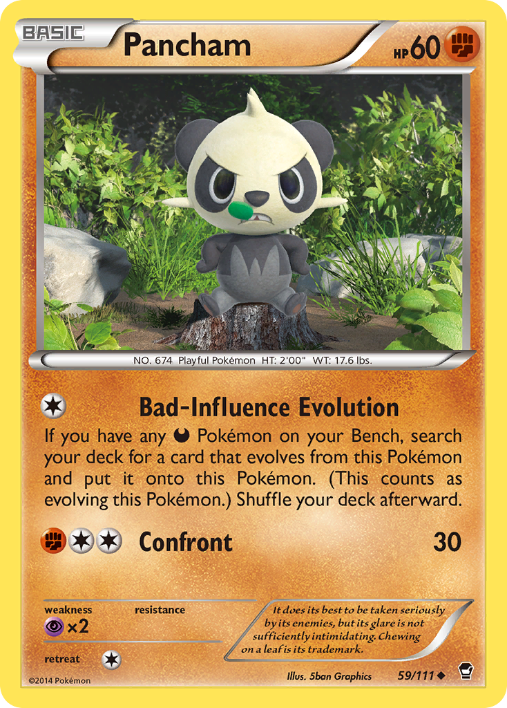 Pancham (59/111) [XY: Furious Fists] | Fandemonia Ltd