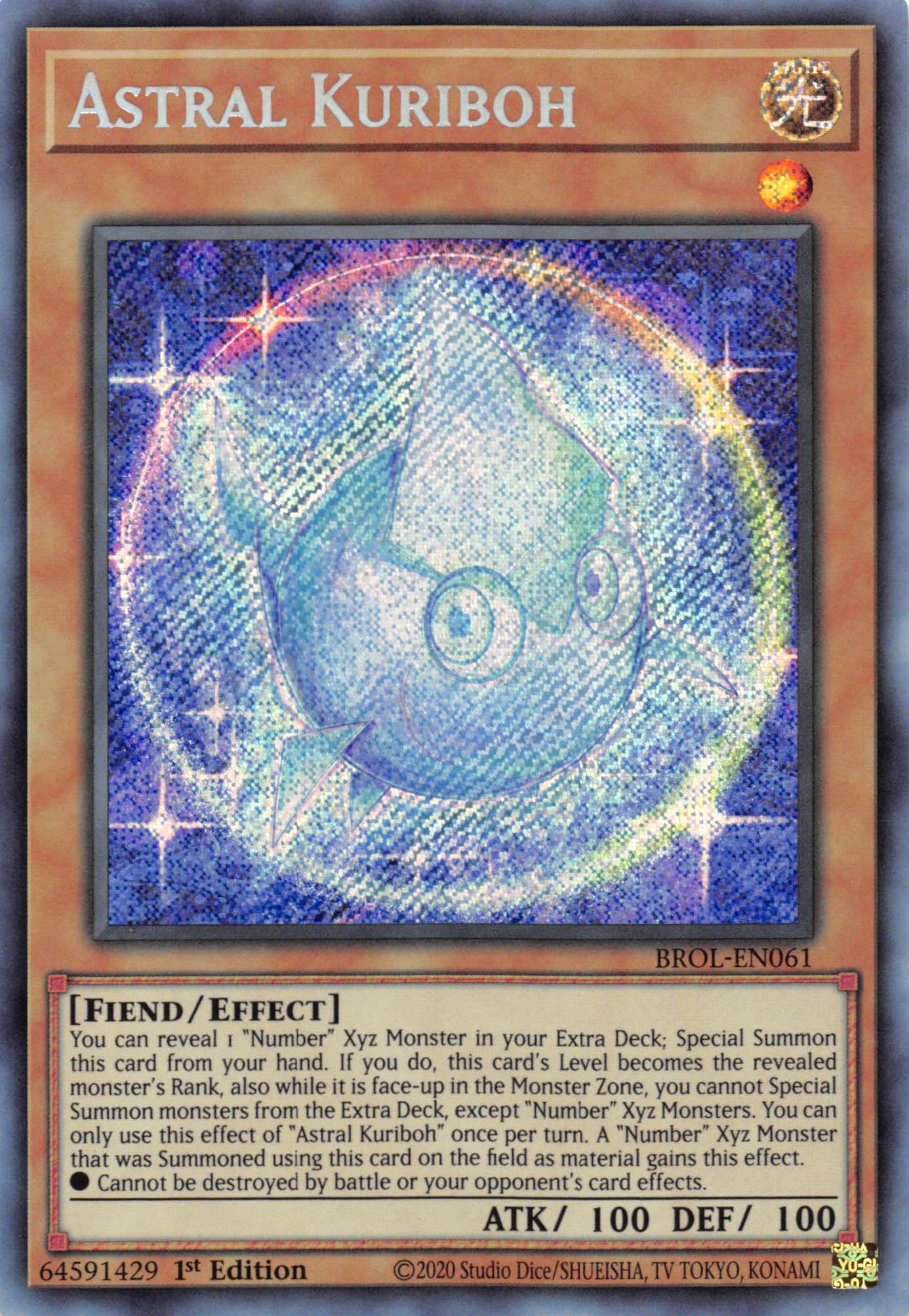 Astral Kuriboh [BROL-EN061] Secret Rare | Fandemonia Ltd