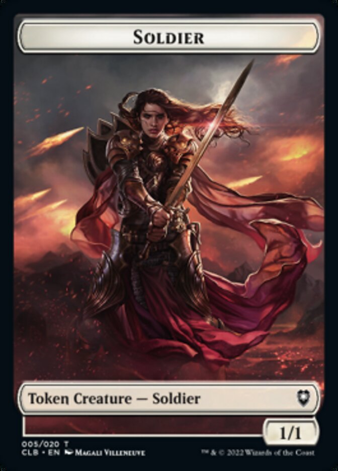 Soldier Token [Commander Legends: Battle for Baldur's Gate Tokens] | Fandemonia Ltd