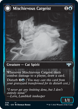 Mischievous Catgeist // Catlike Curiosity [Innistrad: Double Feature] | Fandemonia Ltd