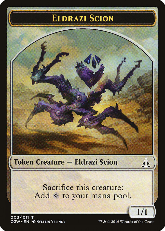 Eldrazi Scion (003/011) [Oath of the Gatewatch Tokens] | Fandemonia Ltd