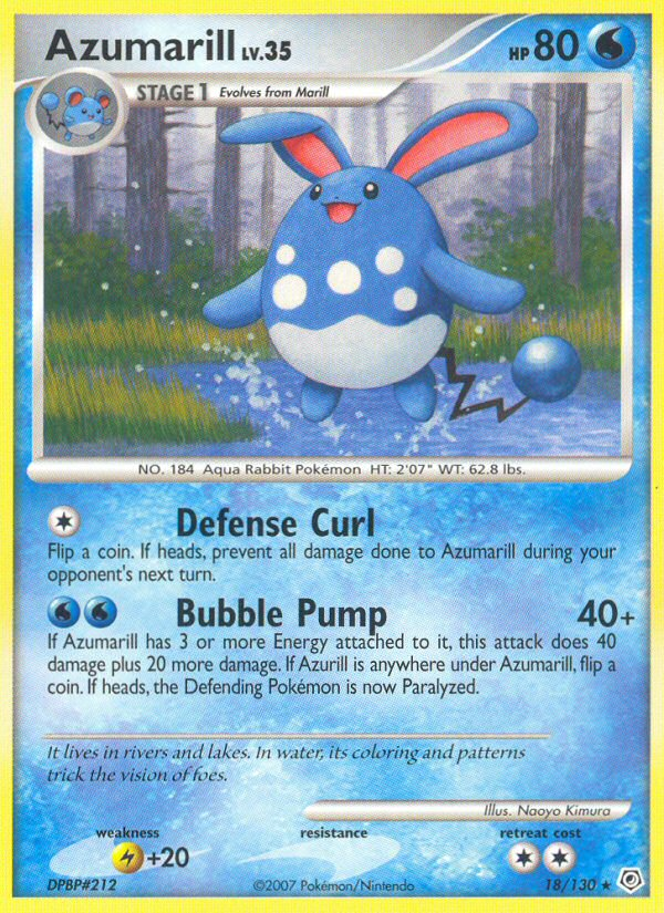 Azumarill (18/130) [Diamond & Pearl: Base Set] | Fandemonia Ltd