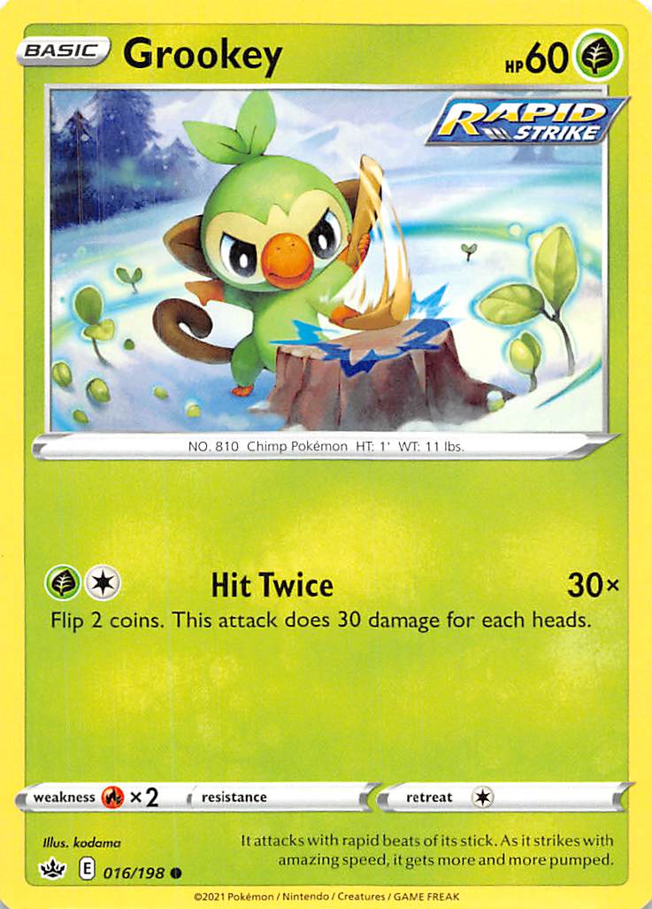 Grookey (016/198) [Sword & Shield: Chilling Reign] | Fandemonia Ltd