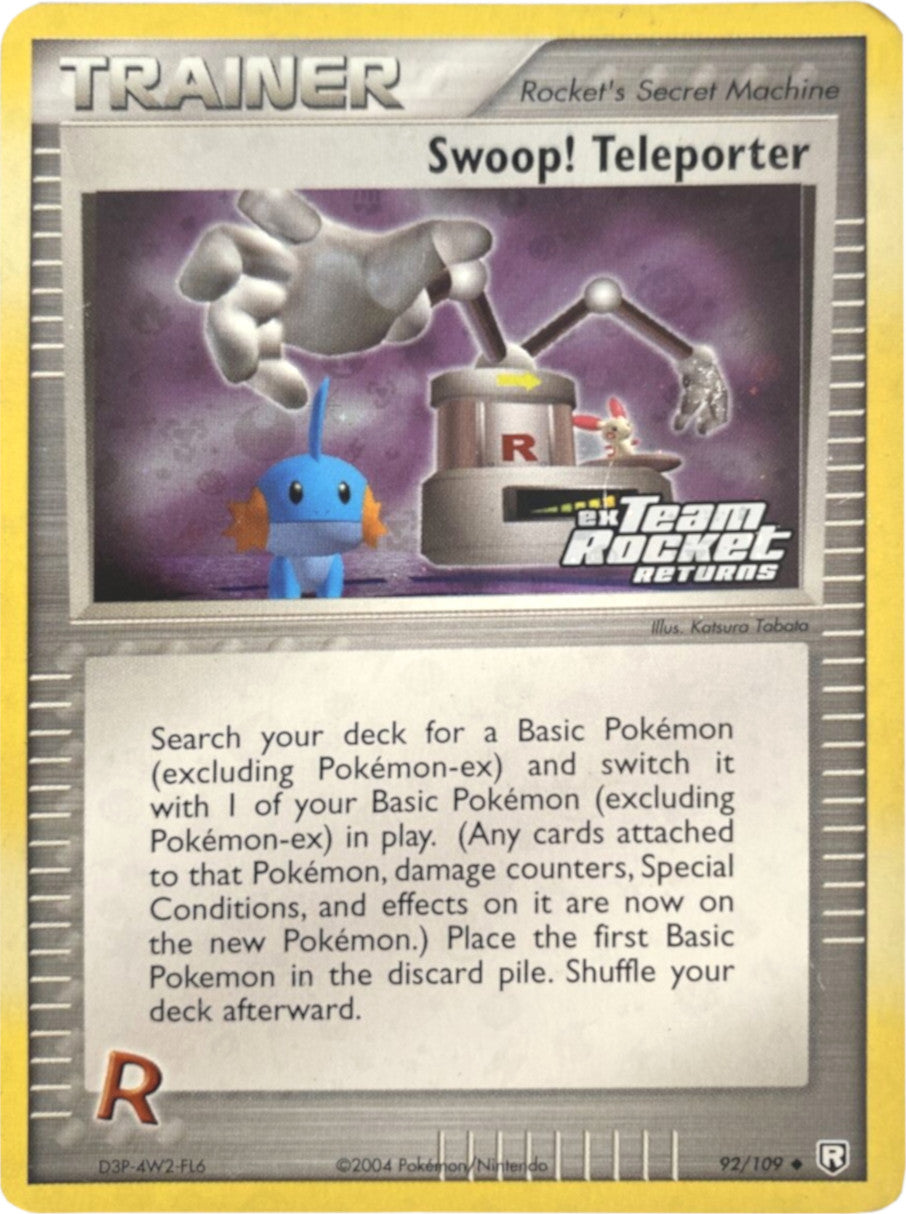 Swoop! Teleporter (92/109) (Stamped) [EX: Team Rocket Returns] | Fandemonia Ltd