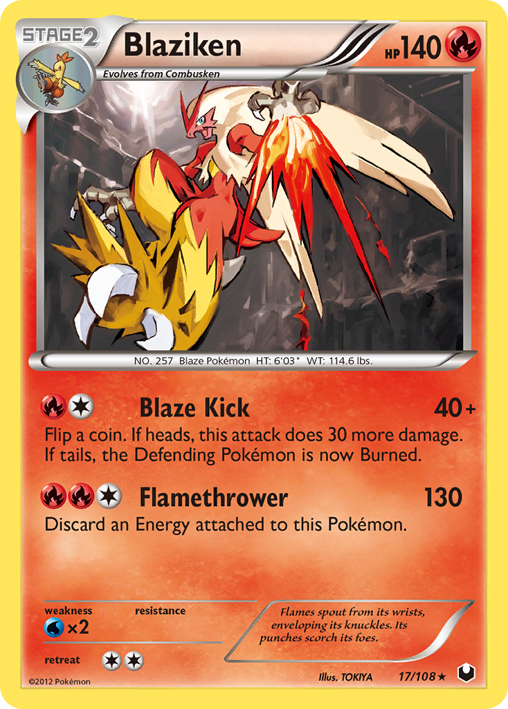 Blaziken (17/108) [Black & White: Dark Explorers] | Fandemonia Ltd