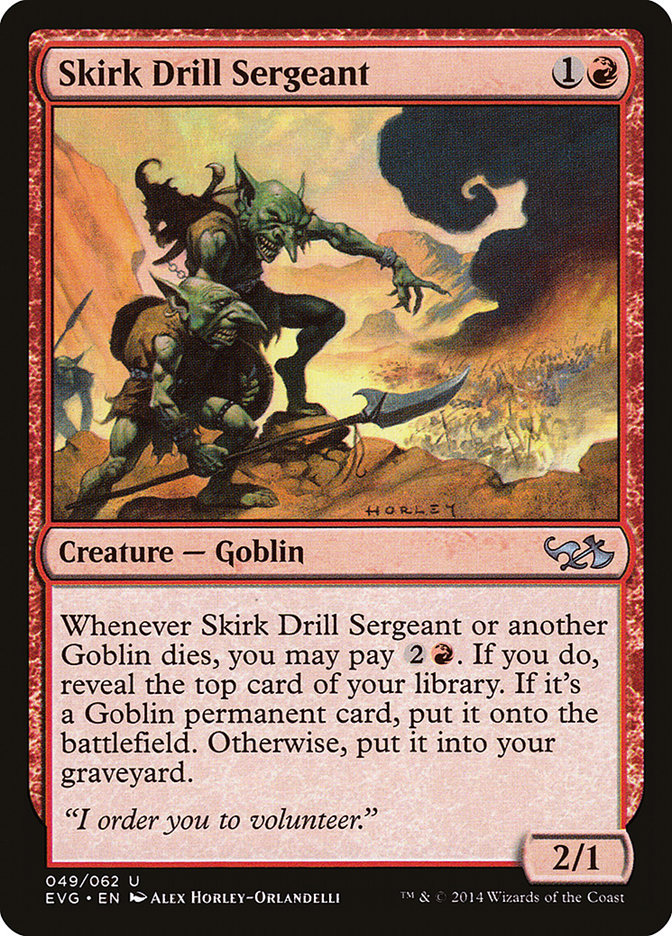 Skirk Drill Sergeant (Elves vs. Goblins) [Duel Decks Anthology] | Fandemonia Ltd