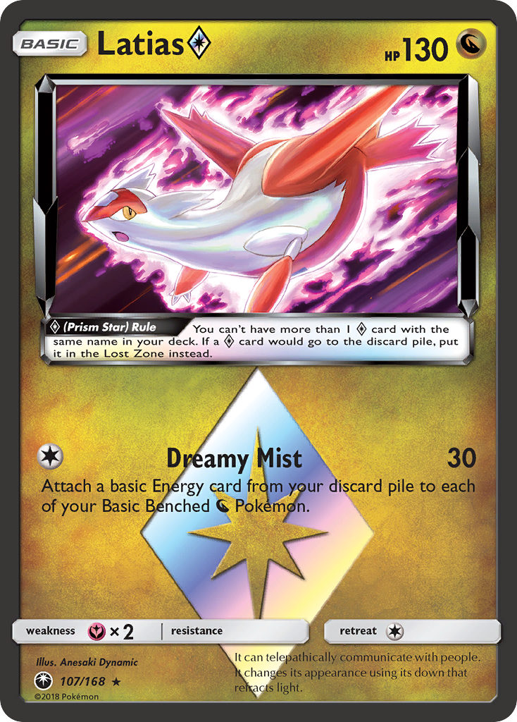 Latias (107/168) (Prism Star) [Sun & Moon: Celestial Storm] | Fandemonia Ltd