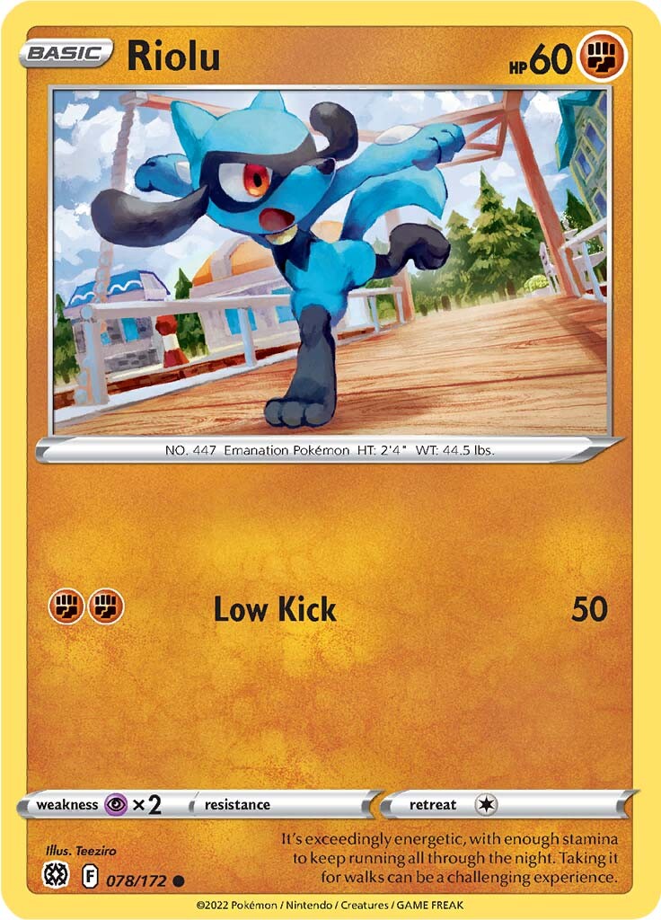 Riolu (078/172) [Sword & Shield: Brilliant Stars] | Fandemonia Ltd