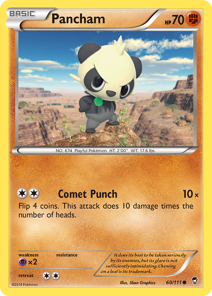 Pancham (60/111) [XY: Furious Fists] | Fandemonia Ltd