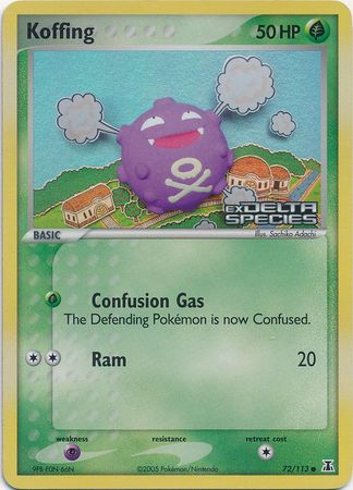 Koffing (72/113) (Stamped) [EX: Delta Species] | Fandemonia Ltd