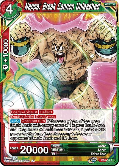 Nappa, Break Cannon Unleashed (EB1-58) [Battle Evolution Booster] | Fandemonia Ltd