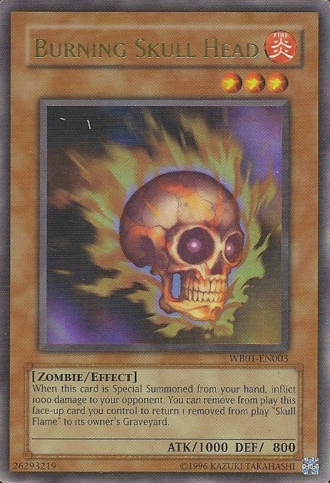 Burning Skull Head [WB01-EN003] Super Rare | Fandemonia Ltd