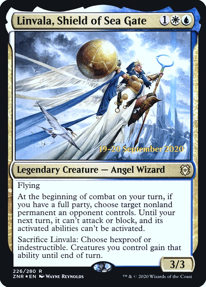 Linvala, Shield of Sea Gate  [Zendikar Rising Prerelease Promos] | Fandemonia Ltd