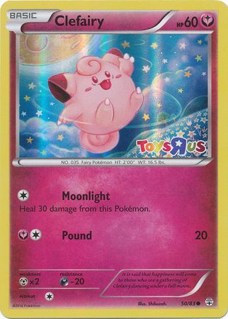 Clefairy (50/83) (Toys R Us Promo) [XY: Generations] | Fandemonia Ltd