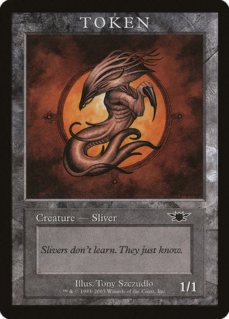 Sliver Token (Legions) [Magic Player Rewards 2003] | Fandemonia Ltd