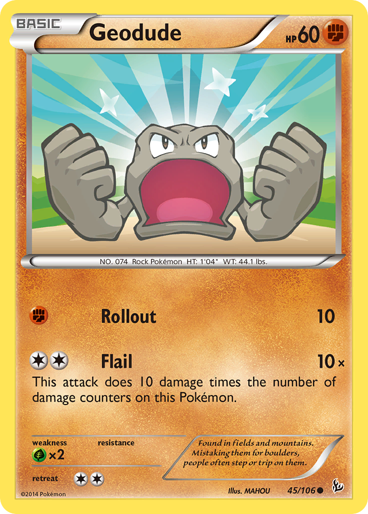 Geodude (45/106) [XY: Flashfire] | Fandemonia Ltd