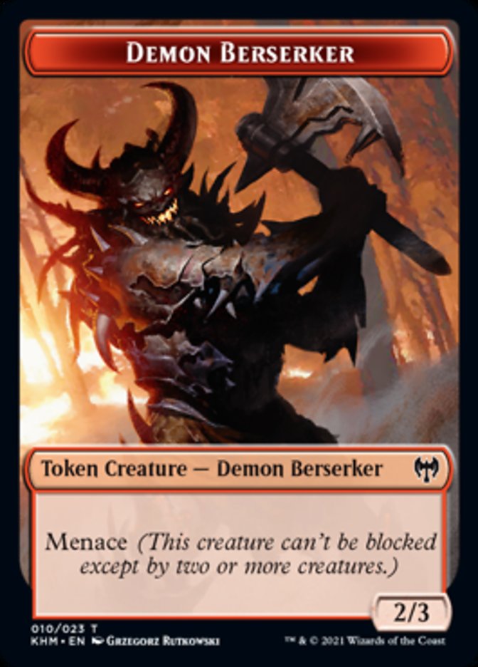 Demon Berserker Token [Kaldheim] | Fandemonia Ltd