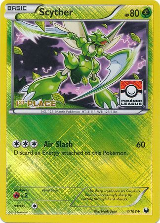 Scyther (4/108) (League Promo 1st Place) [Black & White: Dark Explorers] | Fandemonia Ltd