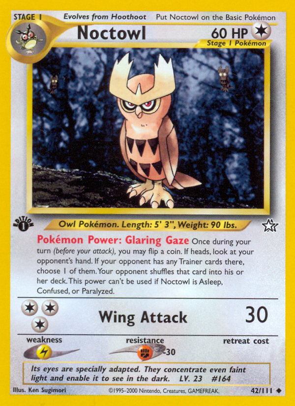 Noctowl (42/111) [Neo Genesis 1st Edition] | Fandemonia Ltd