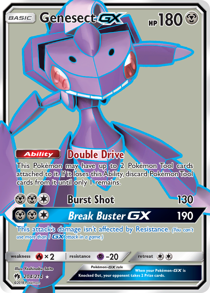 Genesect GX (204/214) [Sun & Moon: Lost Thunder] | Fandemonia Ltd