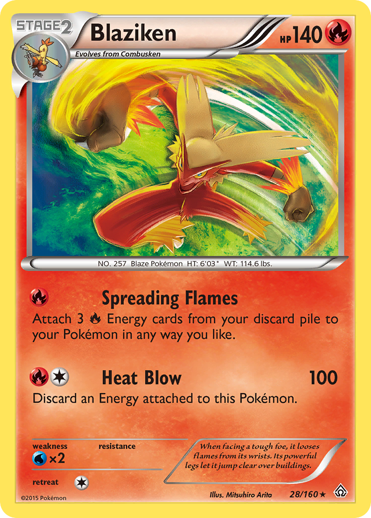 Blaziken (28/160) [XY: Primal Clash] | Fandemonia Ltd