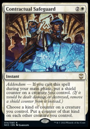 Contractual Safeguard (Promo Pack) [Streets of New Capenna Commander Promos] | Fandemonia Ltd