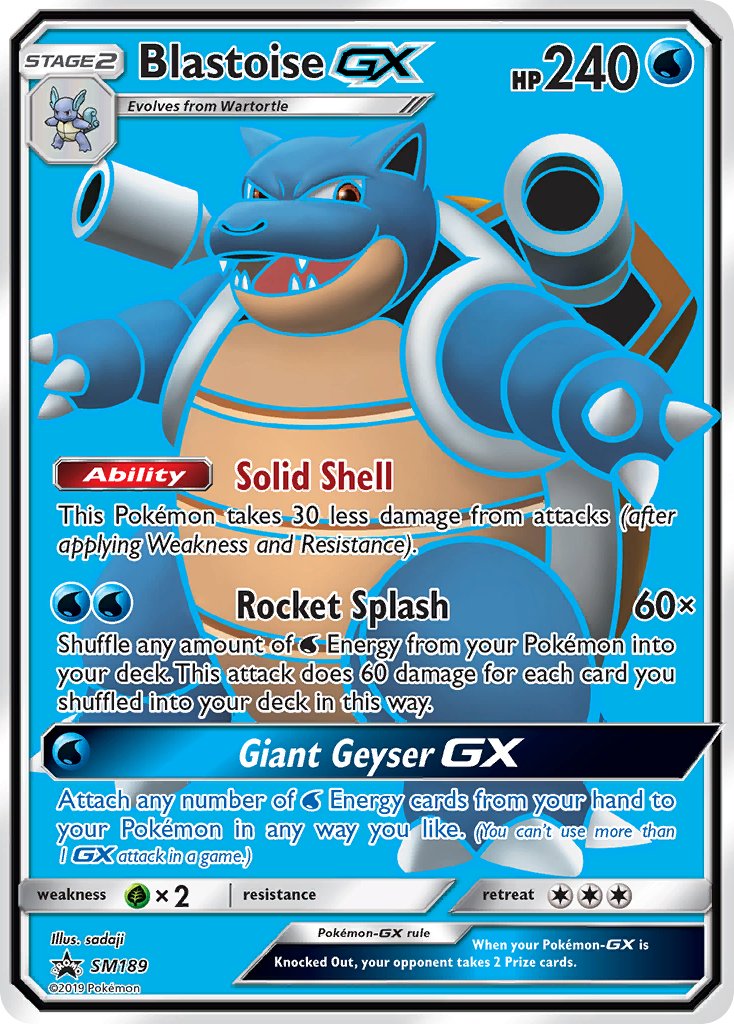 Blastoise GX (SM189) [Sun & Moon: Black Star Promos] | Fandemonia Ltd