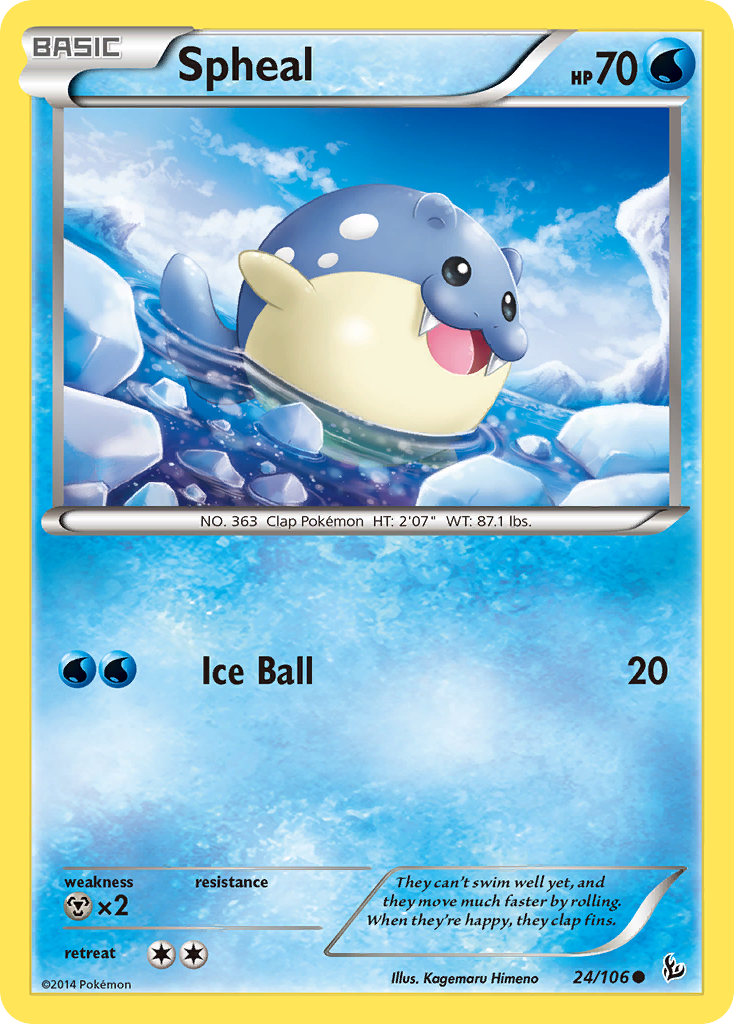 Spheal (24/106) [XY: Flashfire] | Fandemonia Ltd