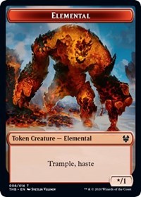 Elemental // Satyr Double-sided Token [Theros Beyond Death Tokens] | Fandemonia Ltd