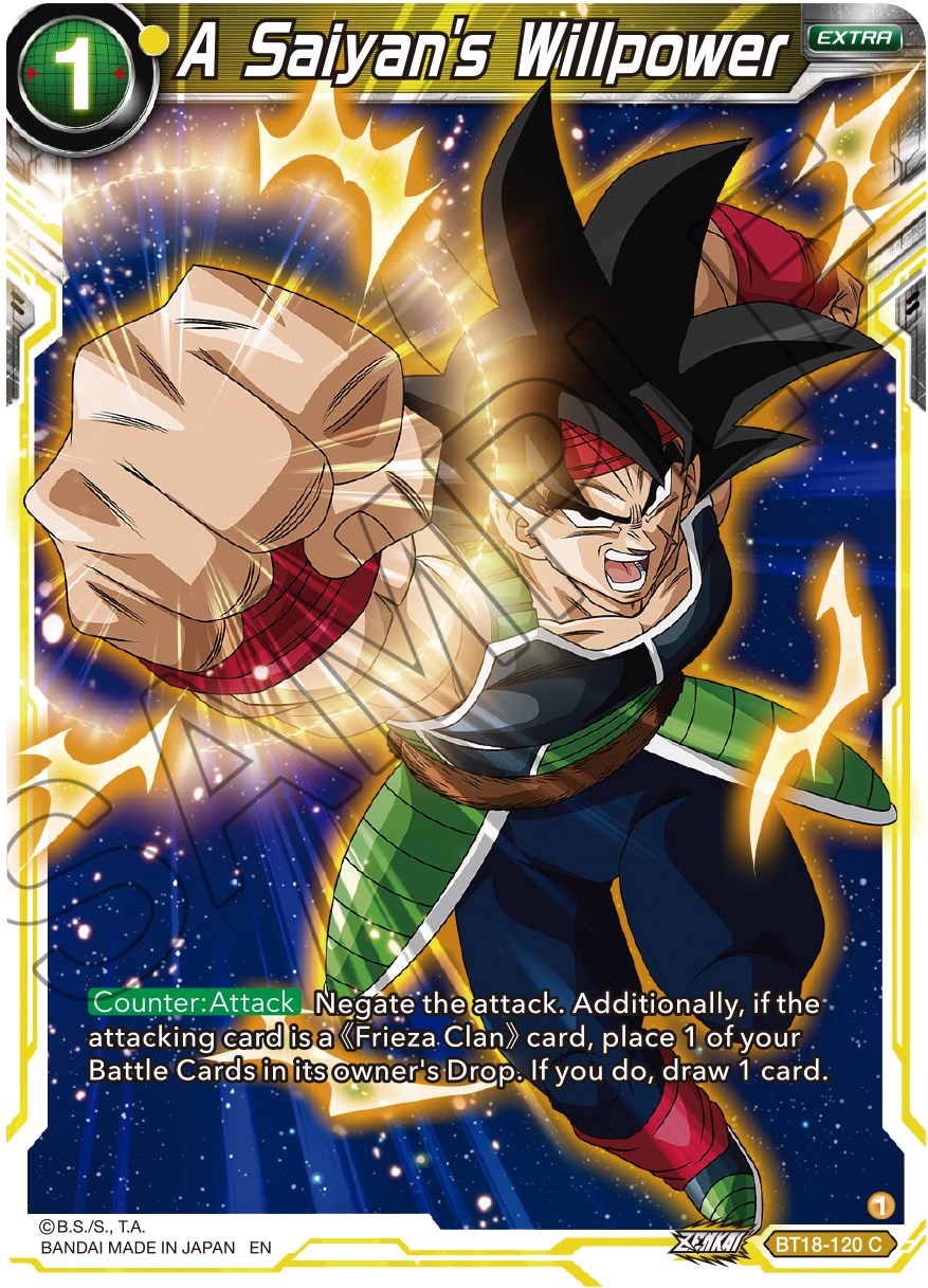 A Saiyan's Willpower (BT18-120) [Dawn of the Z-Legends] | Fandemonia Ltd