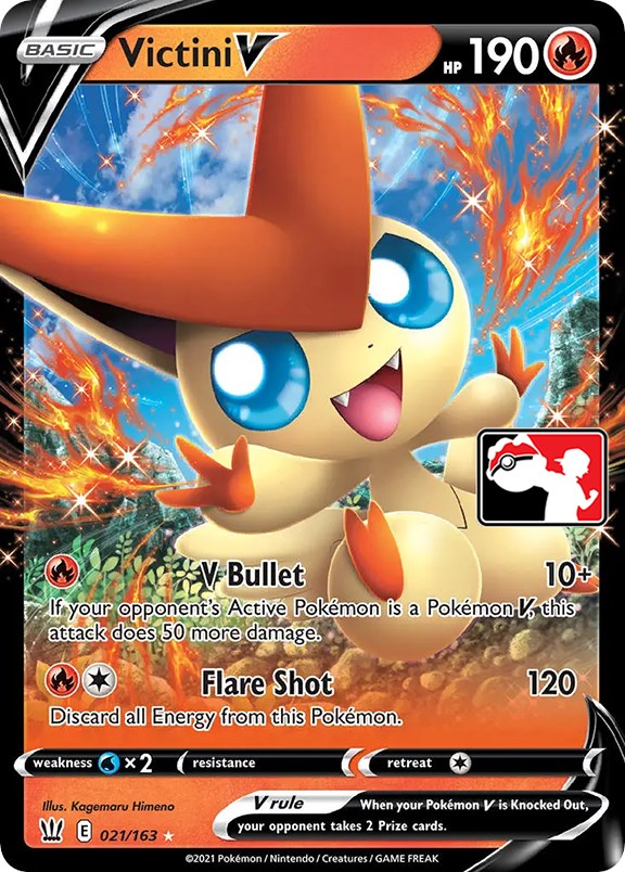 Victini V (021/163) [Prize Pack Series One] | Fandemonia Ltd