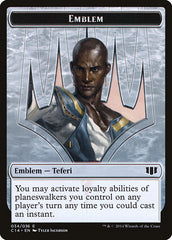 Teferi, Temporal Archmage Emblem // Zombie (011/036) Double-sided Token [Commander 2014 Tokens] | Fandemonia Ltd