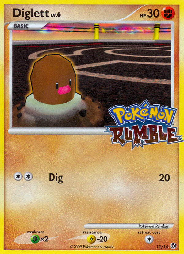 Diglett (11/16) [Pokémon Rumble] | Fandemonia Ltd