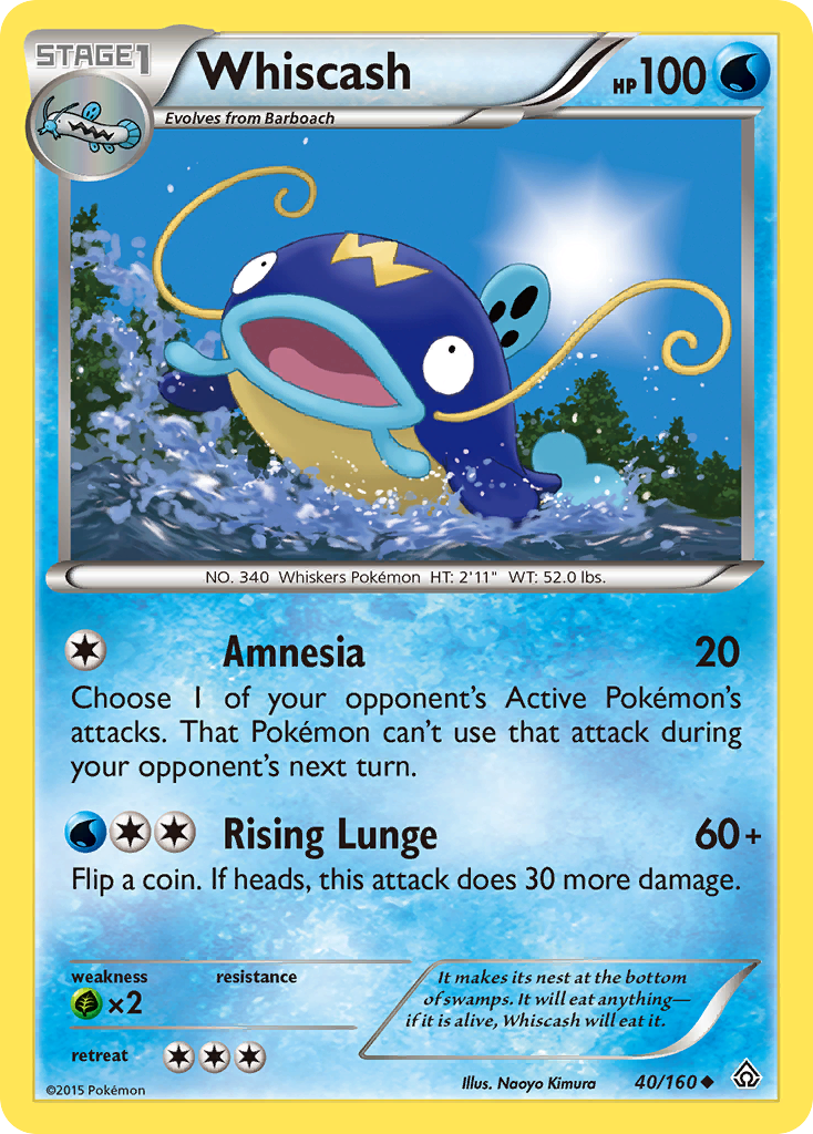 Whiscash (40/160) [XY: Primal Clash] | Fandemonia Ltd