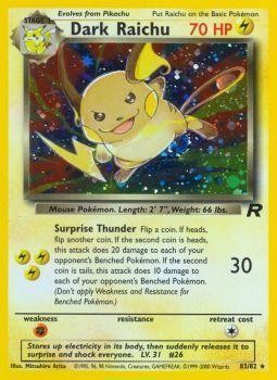 Dark Raichu (83/82) [Team Rocket Unlimited] | Fandemonia Ltd